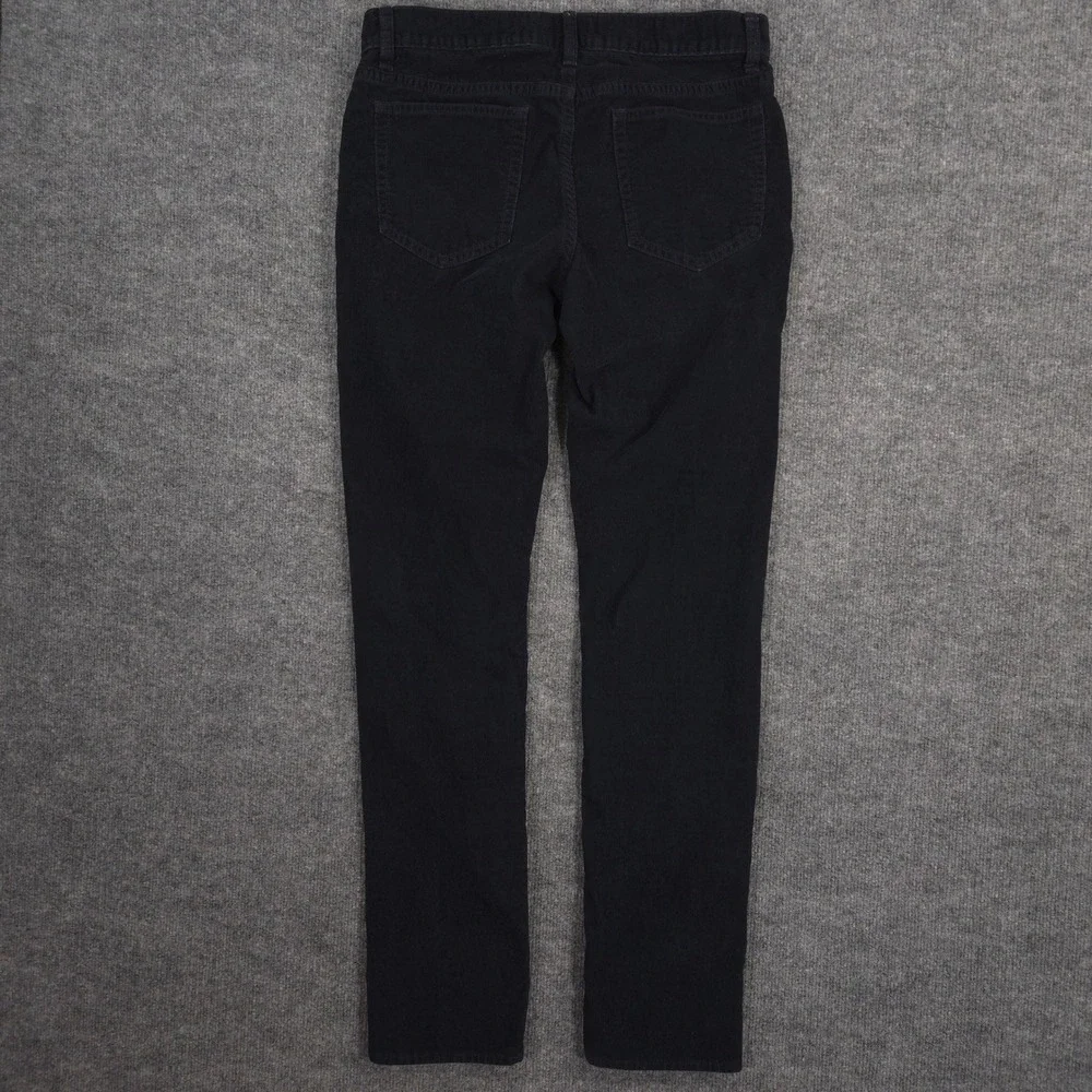 J Crew Corduroy Pants Mens 30X32 Deep Navy Blue 484 Slim Straight Preppy Casual‎